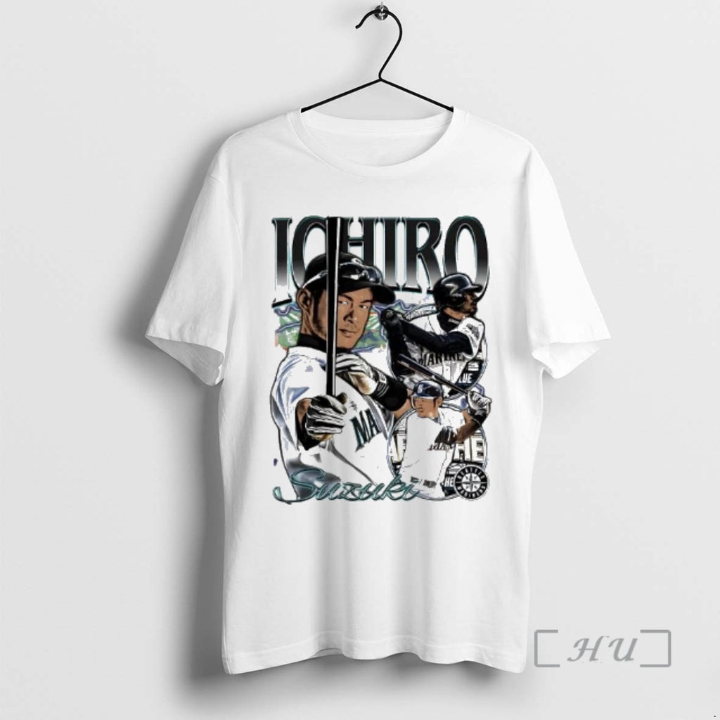 Officials Ichiro Suzuki Seattle Mariners Picture Collage T-Shirts, Hoodie, Sweatshirt | PureTeeCo.com