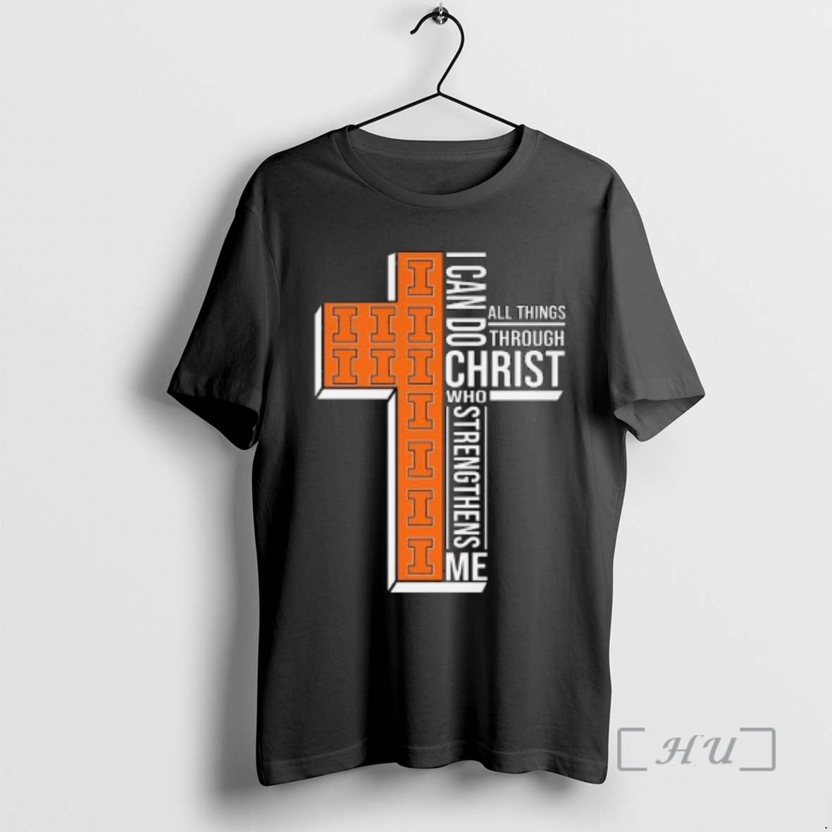 Officials Illinois Fighting Illini I Can Do All Things Through Christ Who Strengthens Me Cross T-Shirts, Hoodie, Sweatshirt