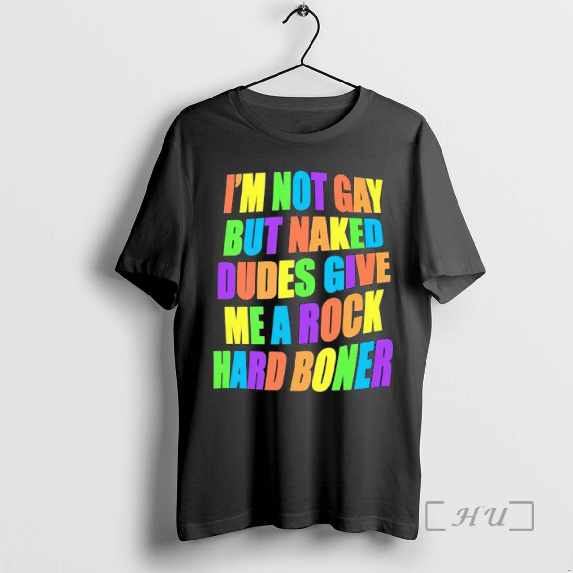 Officials Im Not Gay But Naked Dudes Give Me A Rock Hard Boner Lgbt Premium T-Shirts, Hoodie, Sweatshirt | PureTeeCo.com