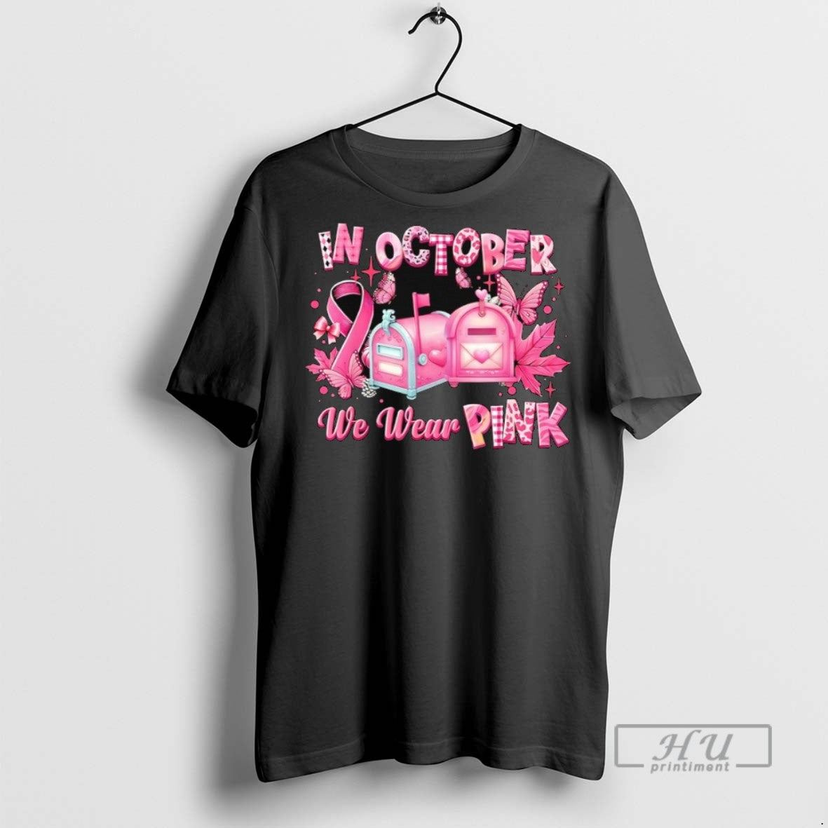 Officials In October We Wear Pink Mail Box T Shirts
