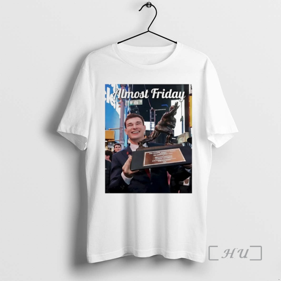 Officials Indiana Fernando Mendoza Almost Friday Heismendoza Trophy T-Shirts, Hoodie, Sweatshirt | PureTeeCo.com