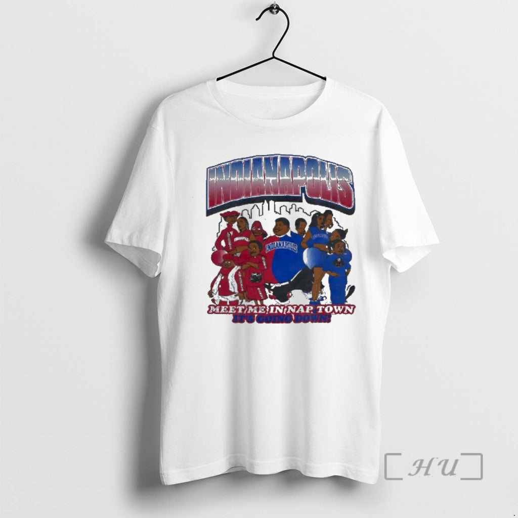 Officials Indianapolis Meet Me In Nap Town Its Going Down Cartoon Vintage Premium T Shirts Hoodie, Sweatshirt | PureTeeCo.com