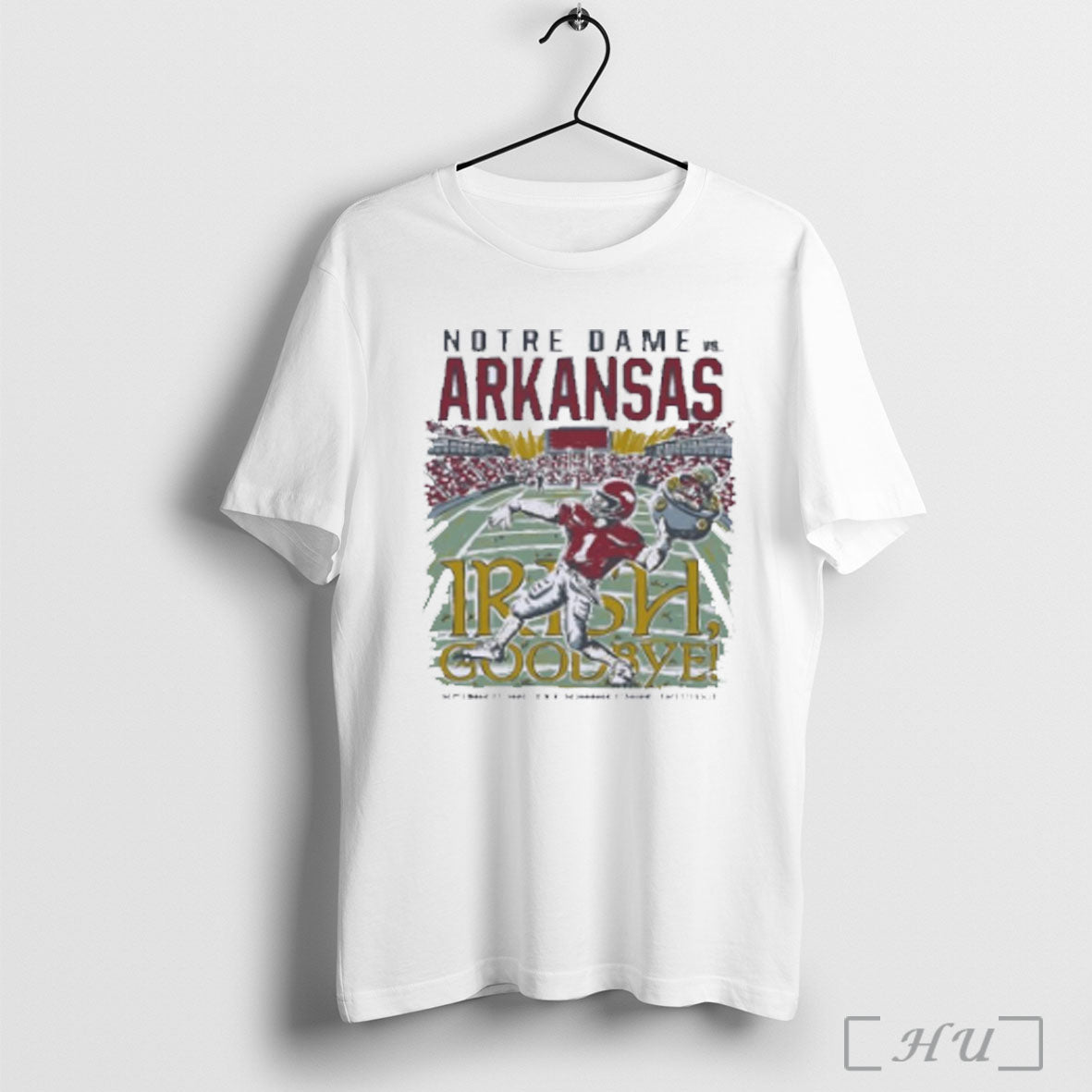 Officials Irish Goodbye Arkansas Vs Notre Dame Game Day 2025 T Shirt Sweatshirt Png