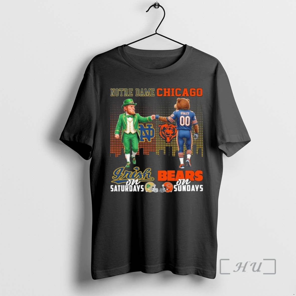 Officials Irish Vs Bears Mascot On Saturdays And On Sundays T-Shirts, Hoodie, Sweatshirt | PureTeeCo.com