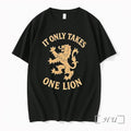 Officials It Only Takes One Lion Distressed Logo