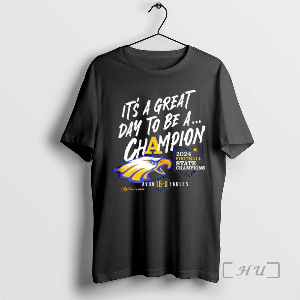 Officials Its A Great Day To Be A Champion 2024 Football State Champions Avon 16 T-Shirts, Hoodie, Sweatshirt | PureTeeCo.com