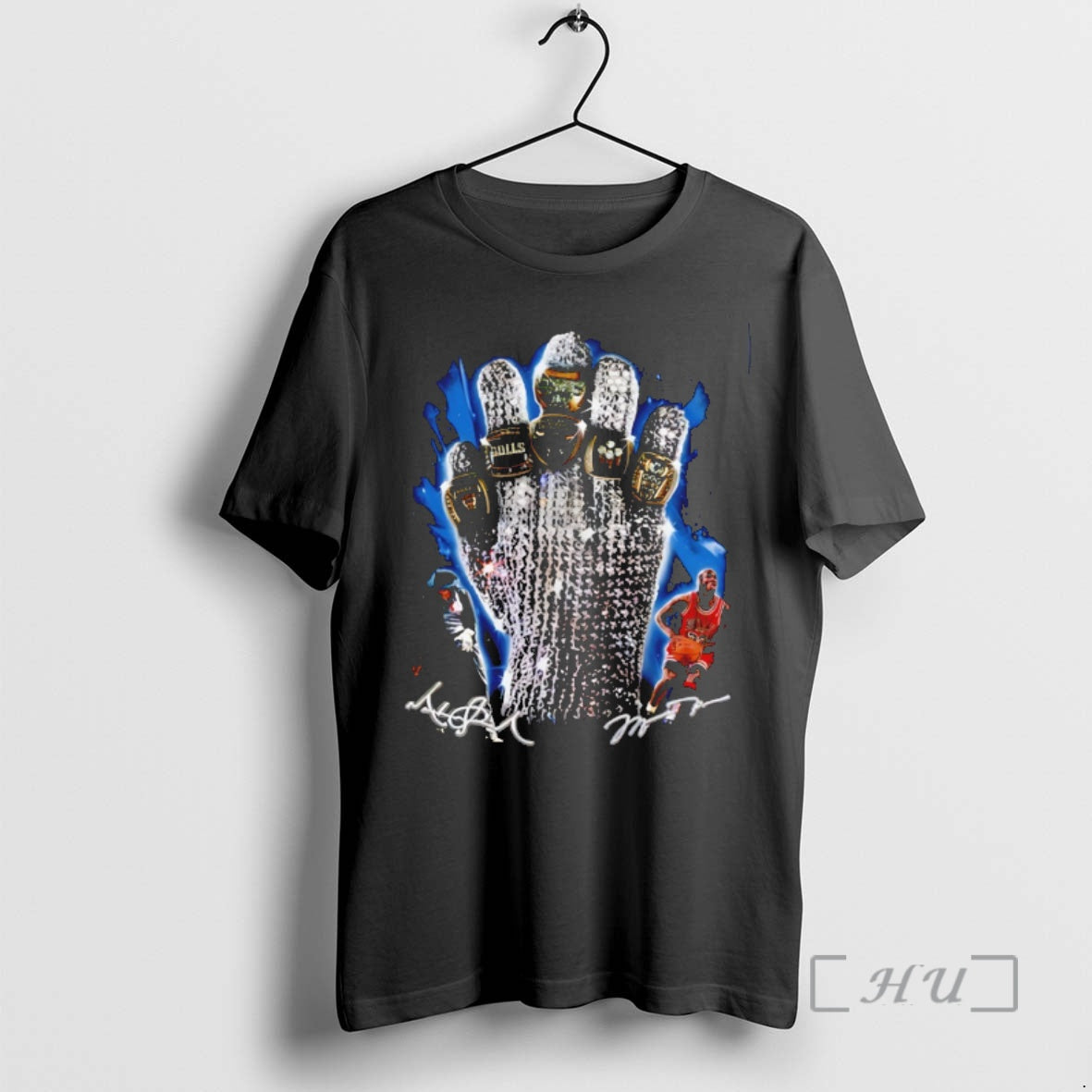 Officials Jackson And Michael Jordan Chicago Bulls Rings Diamond Glove Signature Premium T Shirts Sweater