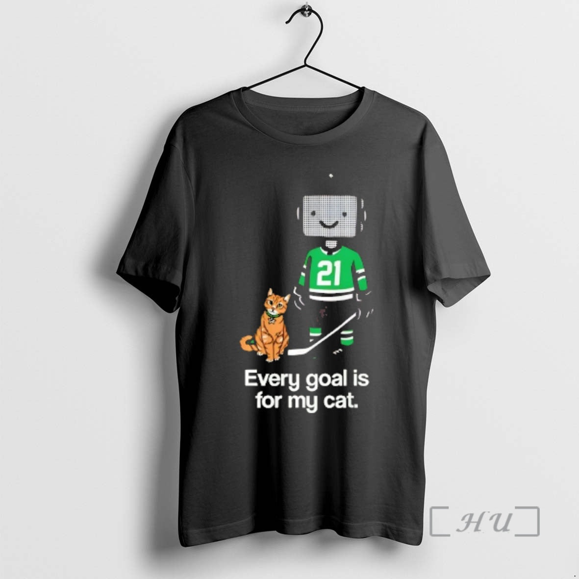 Officials Jason Robertson Goals Are For His Cat Dallas Stars T-Shirts, Hoodie, Sweatshirt | PureTeeCo.com