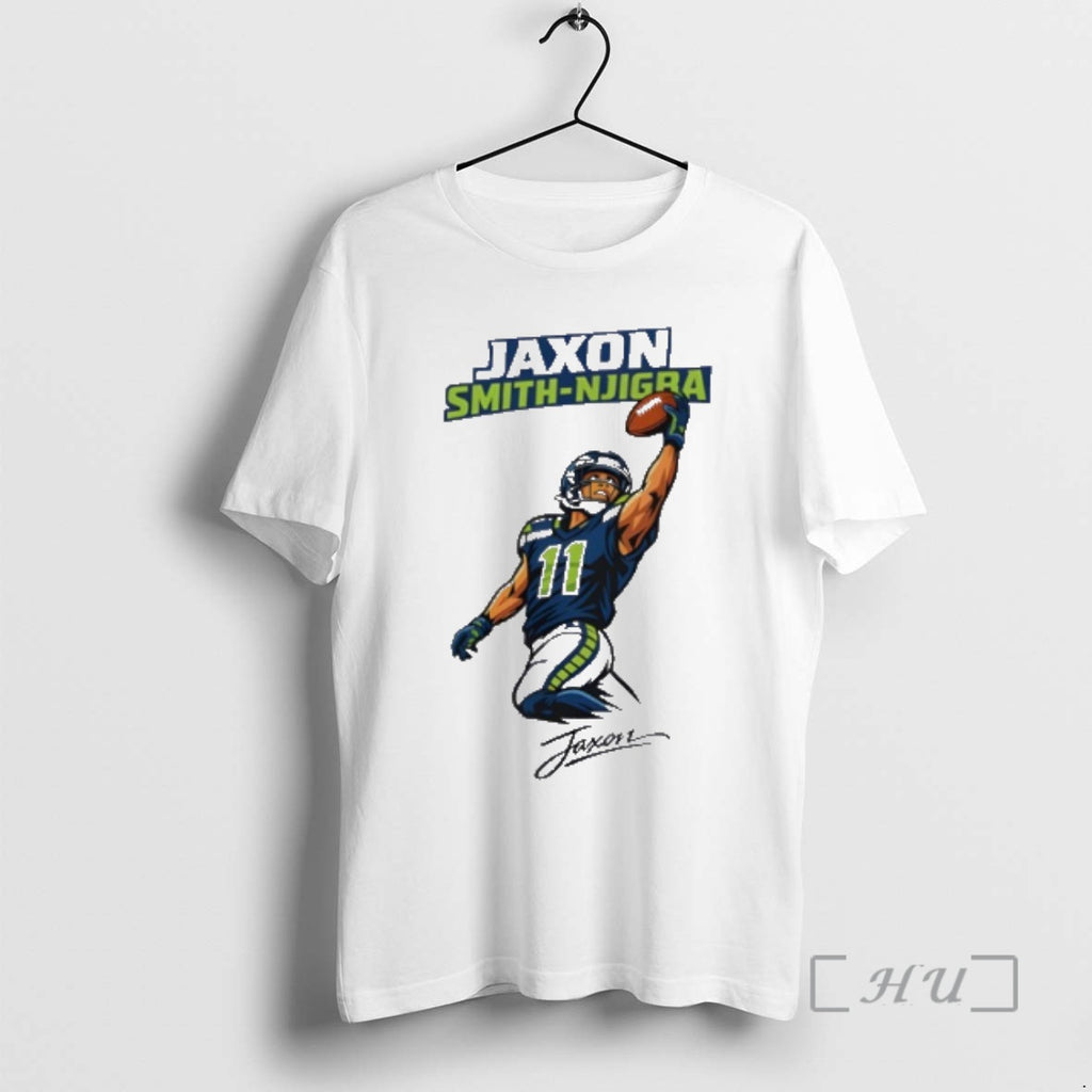 Officials Jaxon Smith Njigba Seattle Football Vector T-Shirts, Hoodie, Sweatshirt | PureTeeCo.com