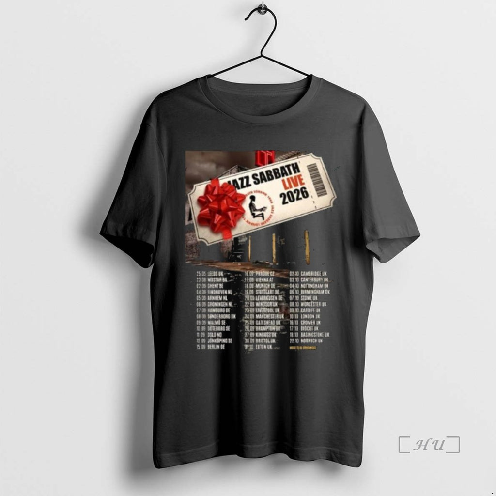 Officials Jazz Sabbath Live 2026 Uk And Europe Schedule Dates Long Sleve Premium T Shirts Hoodie, Sweatshirt | PureTeeCo.com