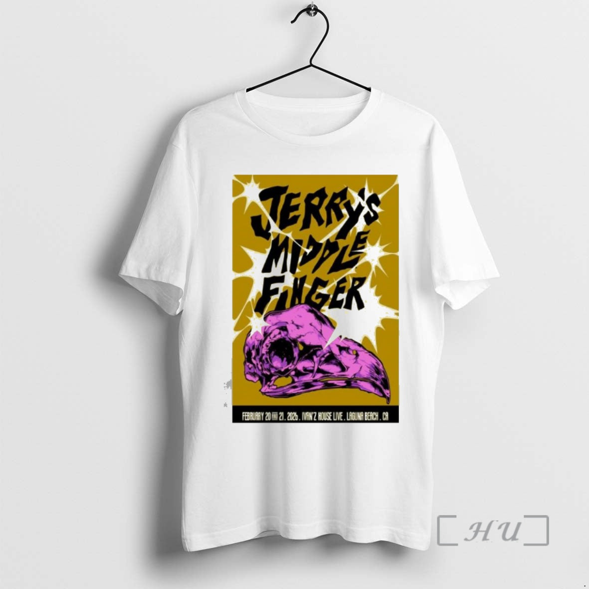 Officials Jerrys Middle Finger Ivanz House Live February 2026 T-Shirts, Hoodie, Sweatshirt | PureTeeCo.com