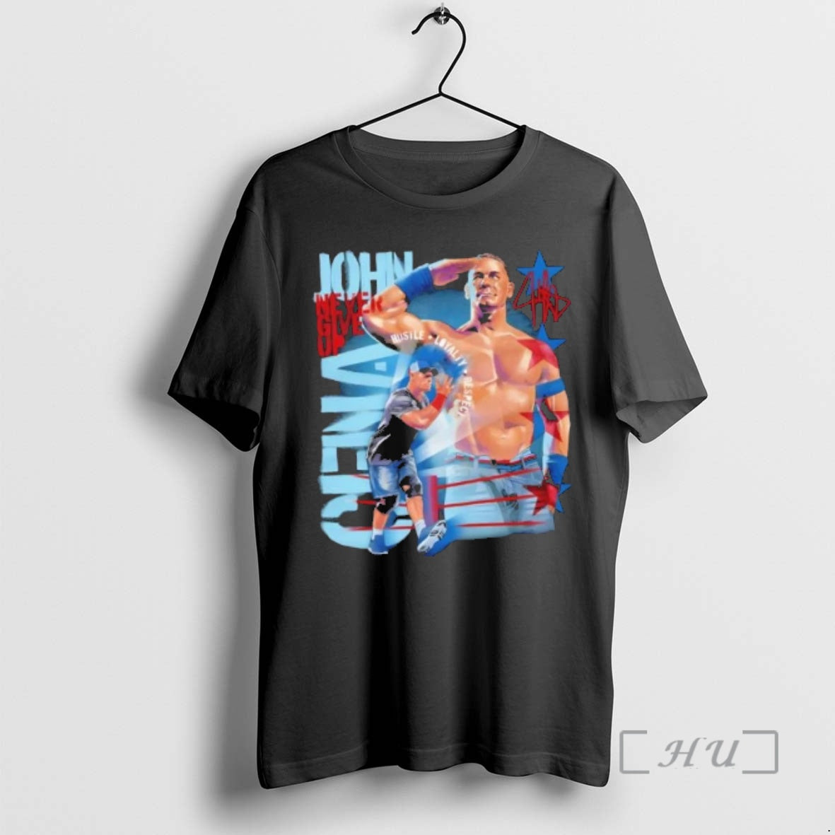 Officials John Cena Never Give Up Salute Signature T-Shirts, Hoodie, Sweatshirt | PureTeeCo.com