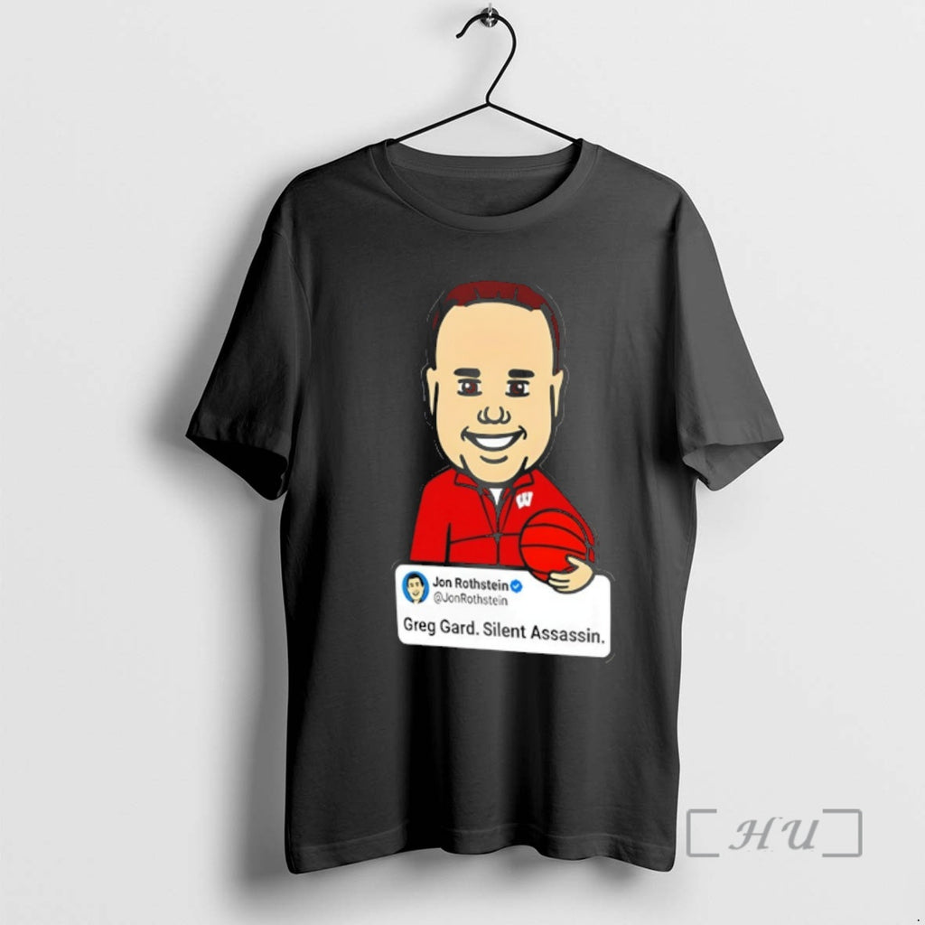 Officials Jon Rothstein Cartoon Basketball Greg Gard Silent Assassin T-Shirts, Hoodie, Sweatshirt | PureTeeCo.com