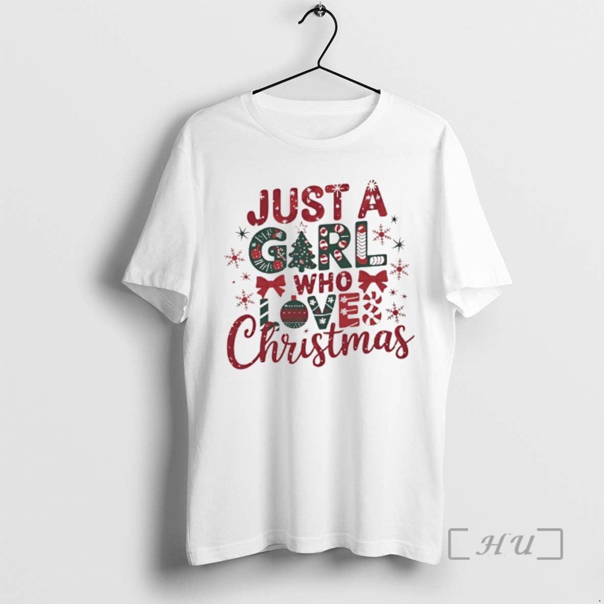 Officials Just A Girl Who Love Christmas T-Shirts, Hoodie, Sweatshirt | PureTeeCo.com