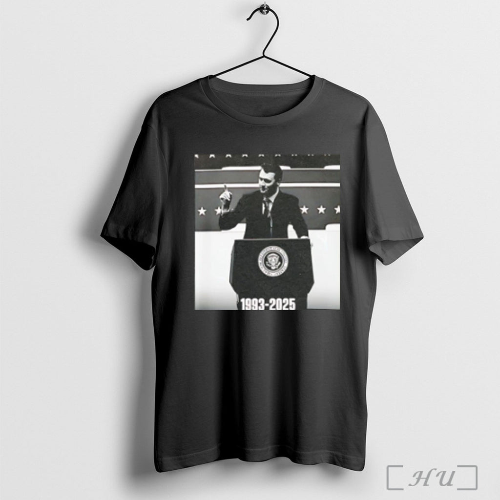 Officials Justice For Charlie Kirk Memorial 1993 2025 T Shirt