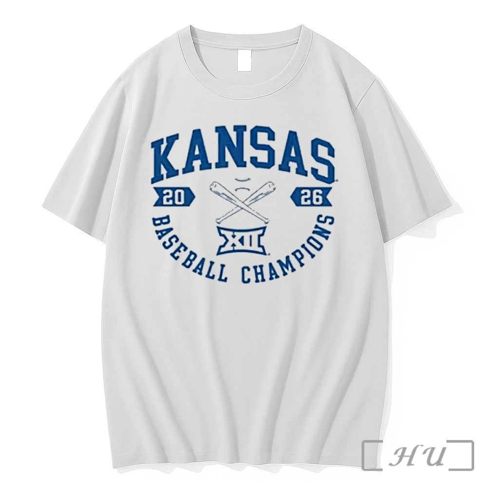 Officials Kansas Jayhawks Summit Sportswear 2026 Big 12 Baseball Tournament Champions 1 Premium T Shirts