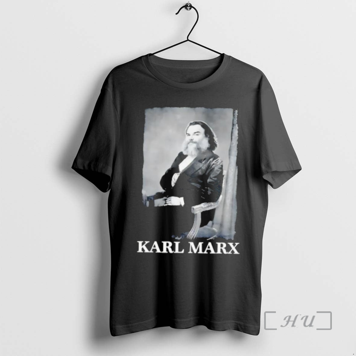 Officials Karl Marx Portrait Jack Black Actor Parody Vintage T-Shirts, Hoodie, Sweatshirt | PureTeeCo.com