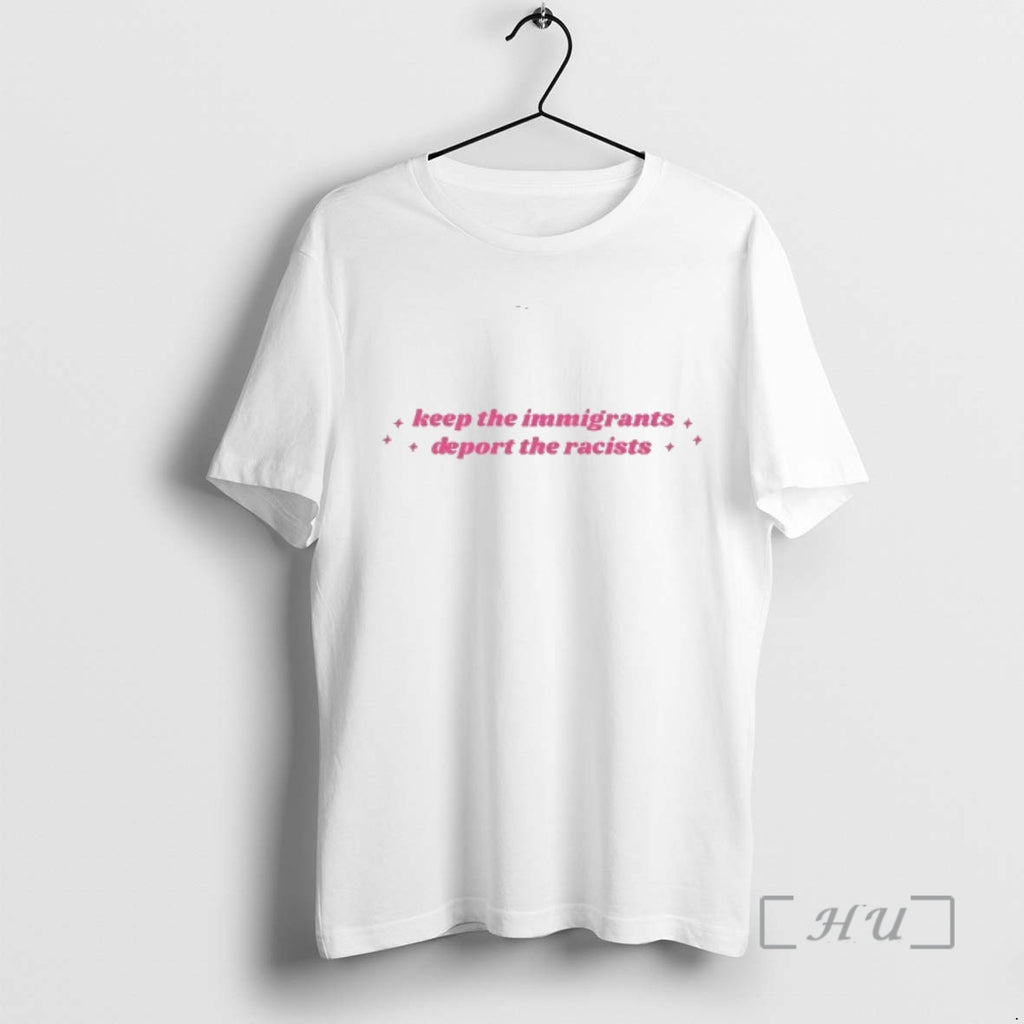 Officials Keep The Immigrants Deport The Racists Pink T-Shirts, Hoodie, Sweatshirt | PureTeeCo.com