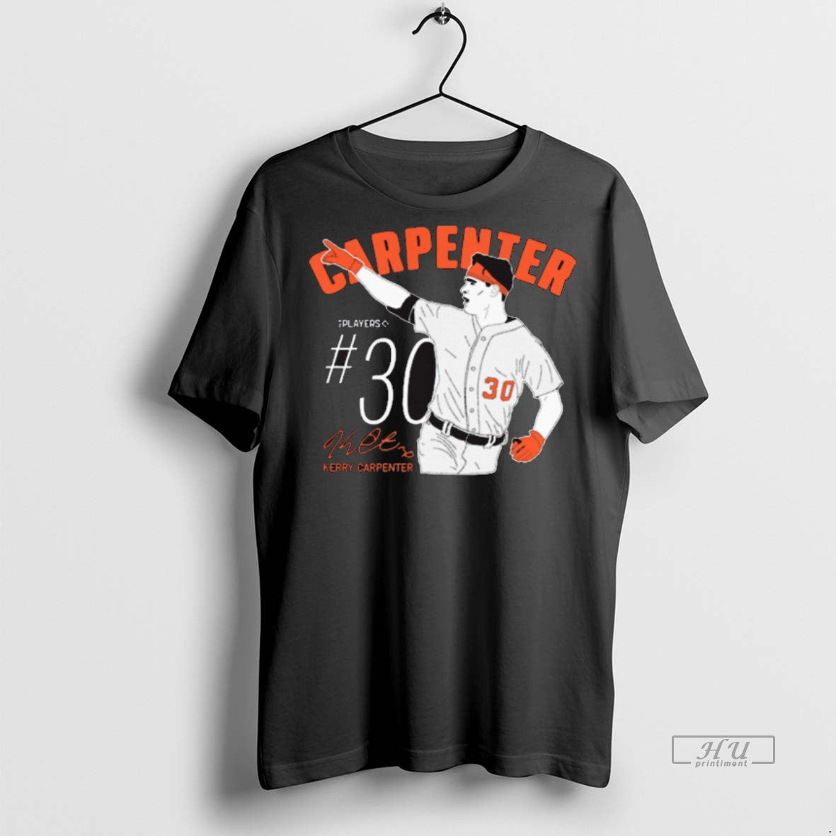 Officials Kerry Carpenter 30 Detroit Tigers Baseball Mlb Signature Painting Shirt Sweater