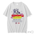 Officials Kibo Chill Bear Midsummer Nostalgic Summer 2026 Vacation Graphic White Premium T Shirts Sweater