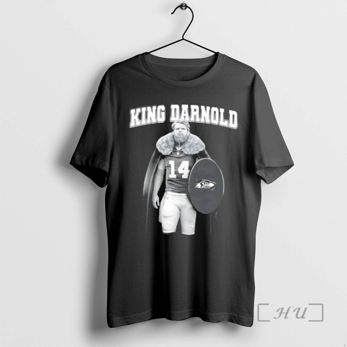 Officials King Sam Darnold 14 Seattle Football Viking Warrior Shield T-Shirts, Hoodie, Sweatshirt | PureTeeCo.com
