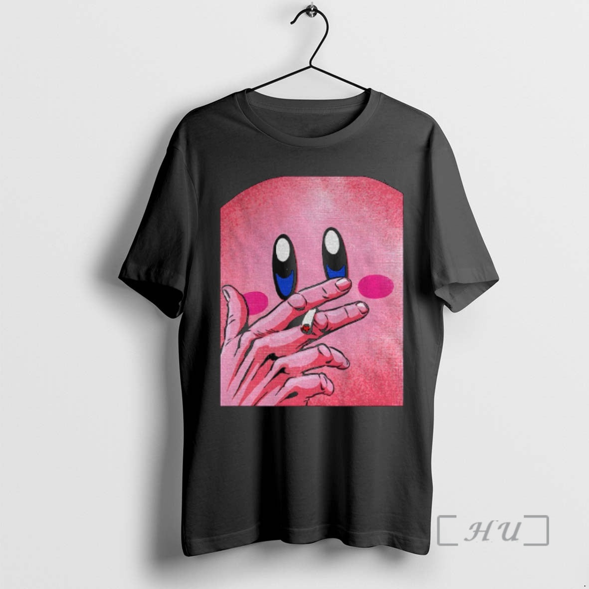 Officials Kirby Smoking Super Tuff Pink Puff Cartoon