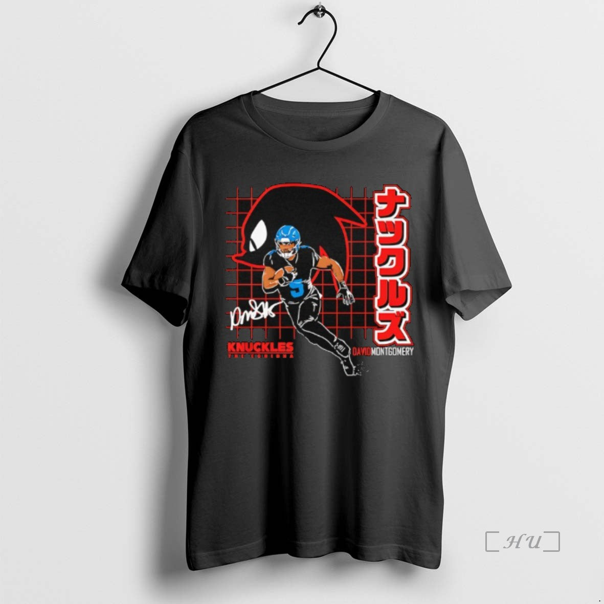 Officials Knuckles The Echidna David Montgomery Detroit Lions Football T-Shirts, Hoodie, Sweatshirt | PureTeeCo.com