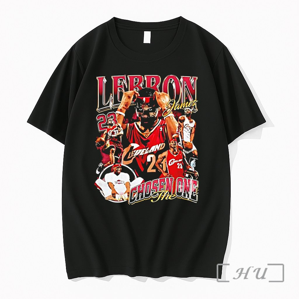 Officials Lebron James Chosen The One Cleveland Cavaliers 23 Basketball Vintage Premium T Shirts Sweater