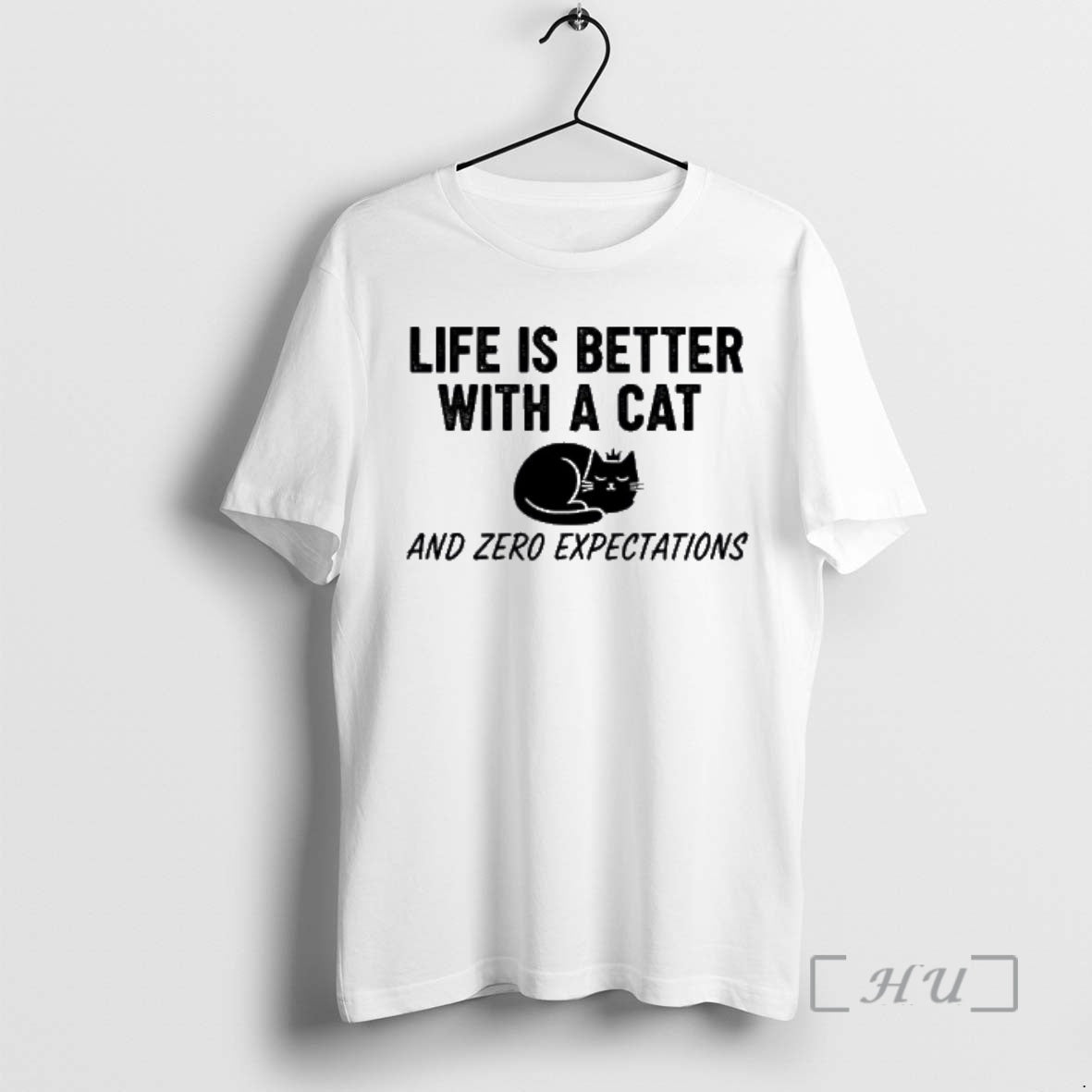 Officials Life Is Better With A Cat And Zero Expectations T-Shirts, Hoodie, Sweatshirt | PureTeeCo.com