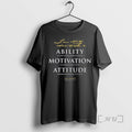 Officials Lou Holtz National Champions Ability Motivation Attitude Quote Notre Dame Lou Holtz 1973 2026 T-Shirts, Hoodie,...