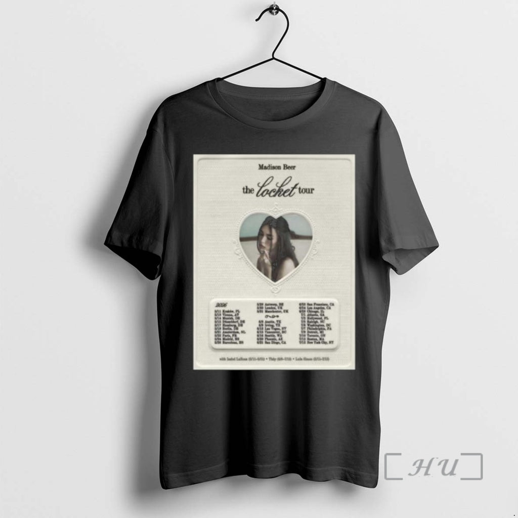 Officials Madison Beer The Locket Tour 2026 World Tour Schedule Dates Premium T Shirts Sweater Hoodie, Sweatshirt