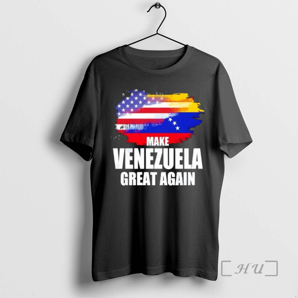 Officials Make Venezuela Great Again Usa Flag Colorful T-Shirts, Hoodie, Sweatshirt | PureTeeCo.com