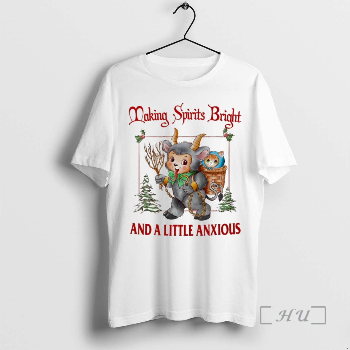 Officials Making Spirits Bright And A Little Anxious Circle T-Shirts, Hoodie, Sweatshirt | PureTeeCo.com