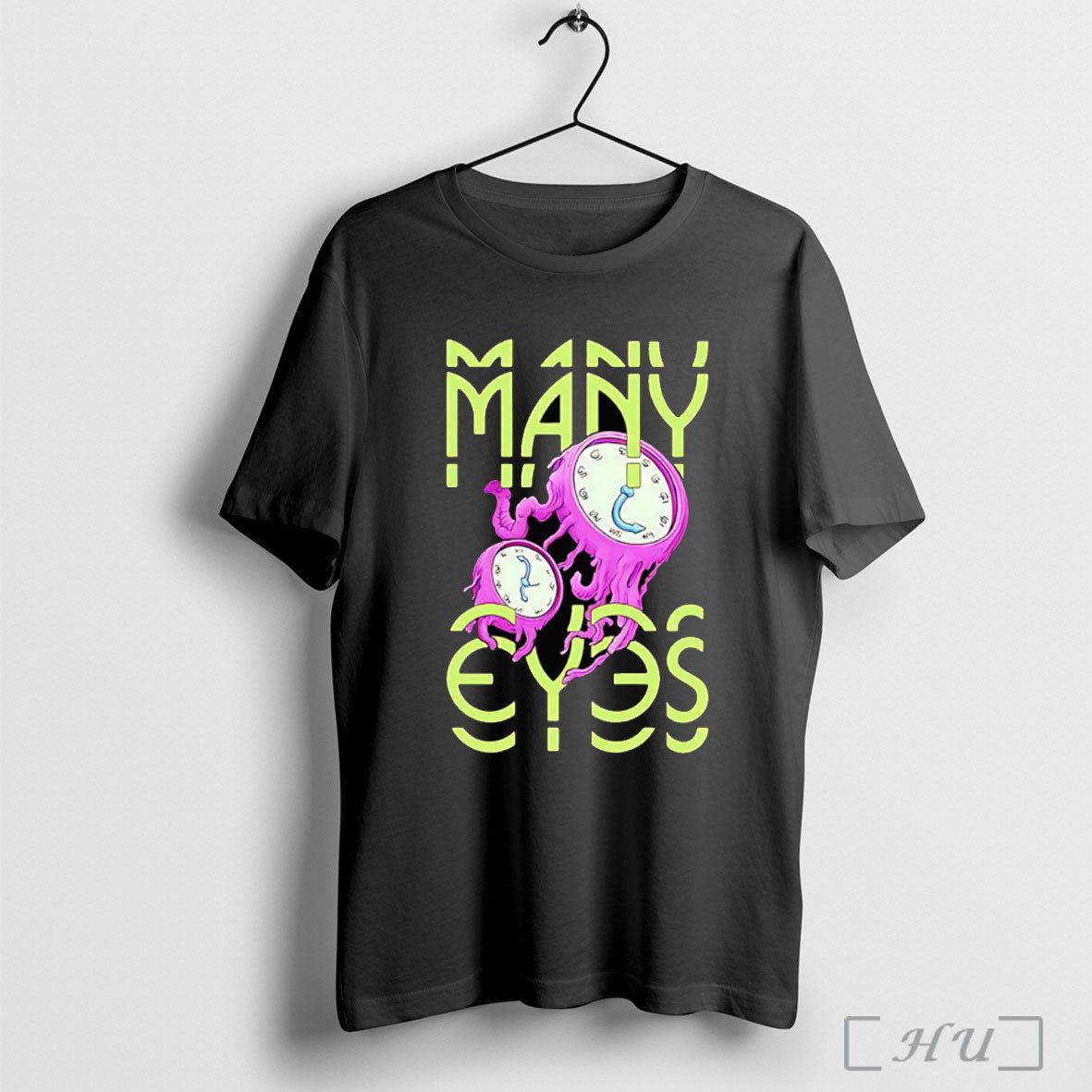 Officials Many Eyes Purple Clocks T Shirt