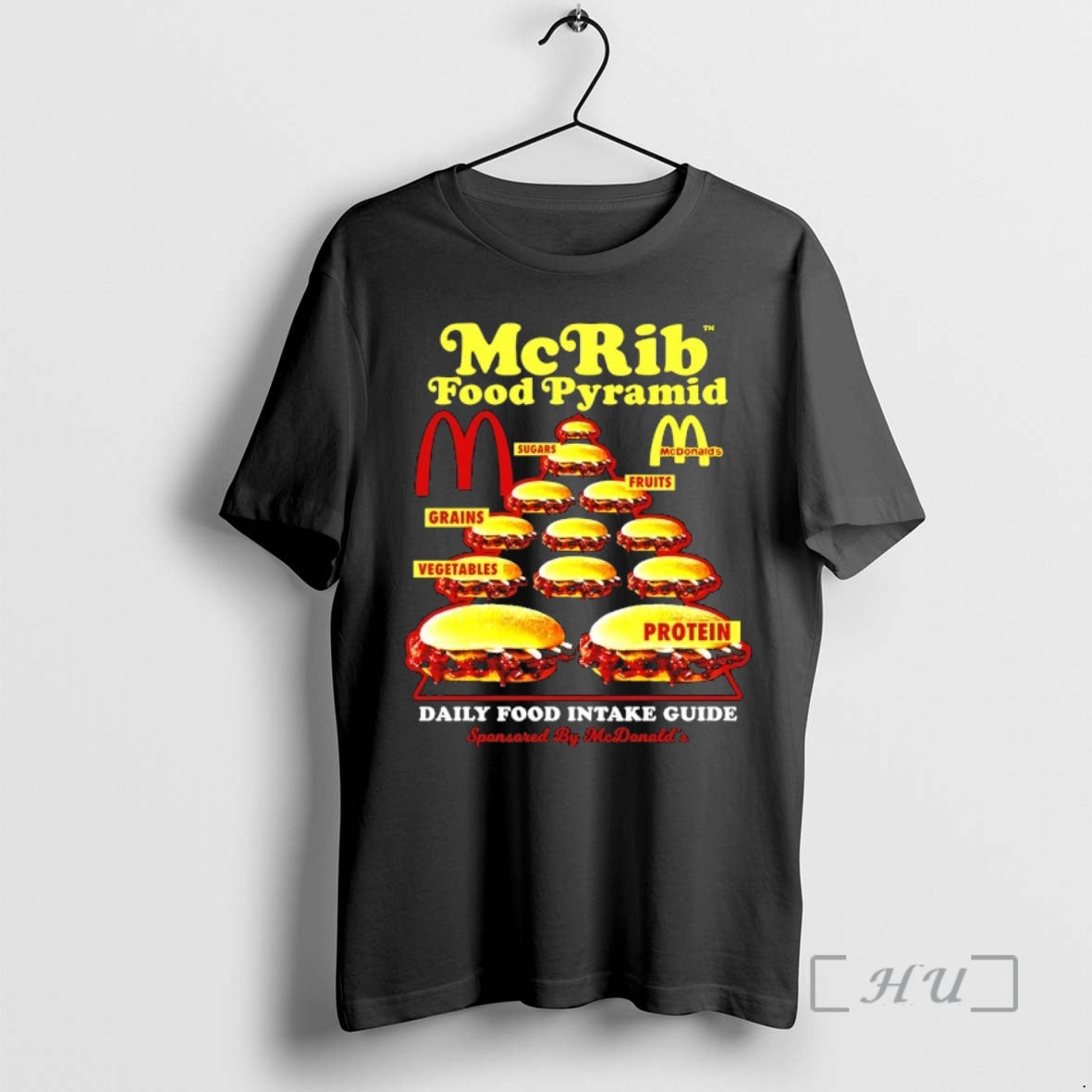 Officials Mcrib Food Pyramid T-Shirts, Hoodie, Sweatshirt | PureTeeCo.com