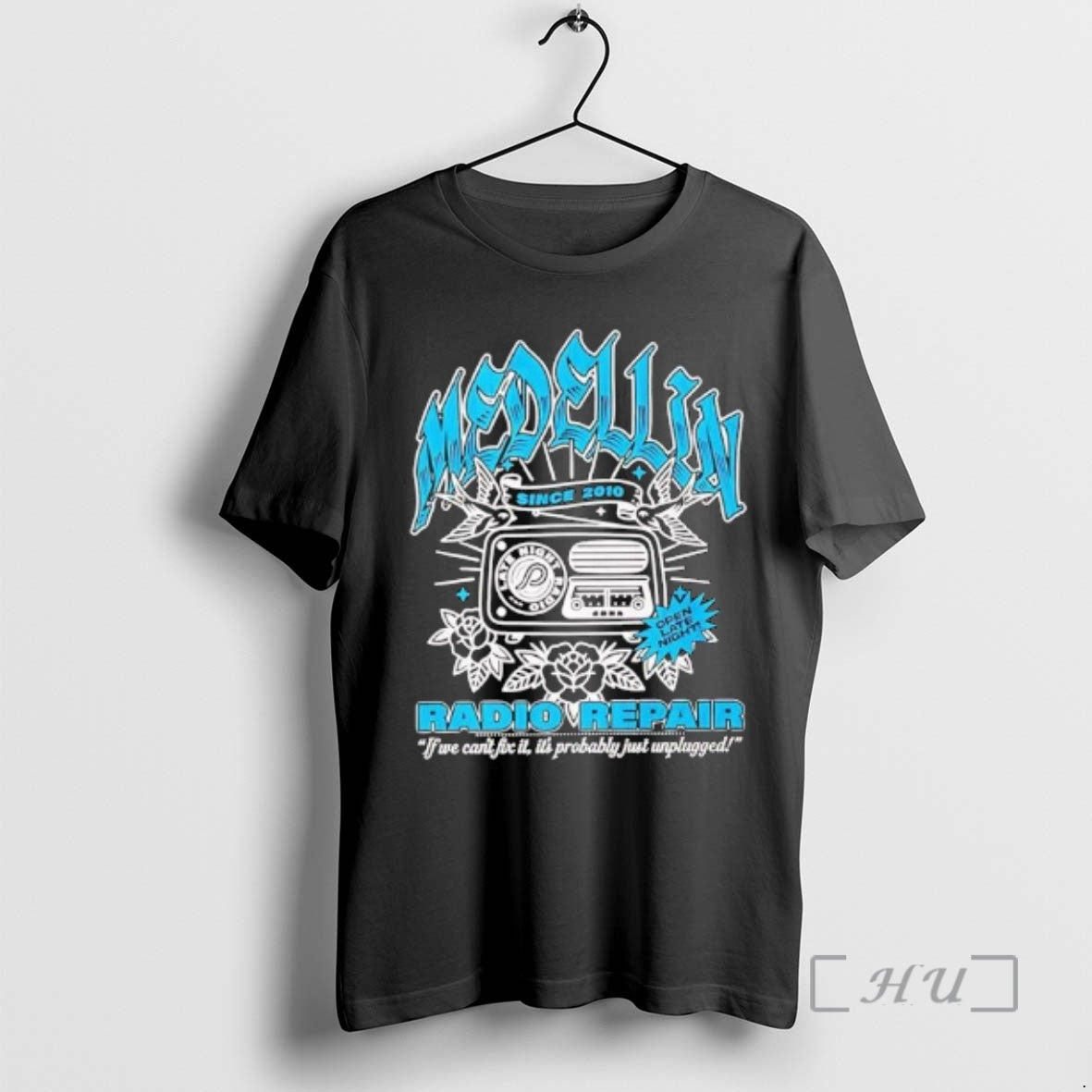 Officials Medellin Radio Repair Late Night Since 2010 Graphic T-Shirts, Hoodie, Sweatshirt | PureTeeCo.com