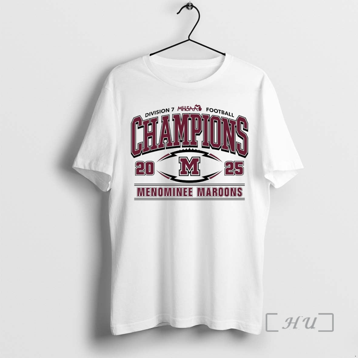Officials Menominee Maroons 2025 Mhsaa Football D7 Champions T-Shirts, Hoodie, Sweatshirt | PureTeeCo.com