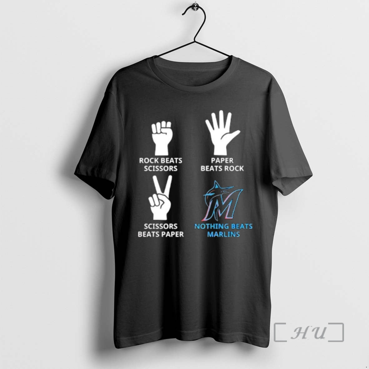 Officials Miami Marlins Nothing Beats Rock Beats Scissors Paper Beats Rock Scissors Beats Paper Premium T-Shirts, Hoodie,...
