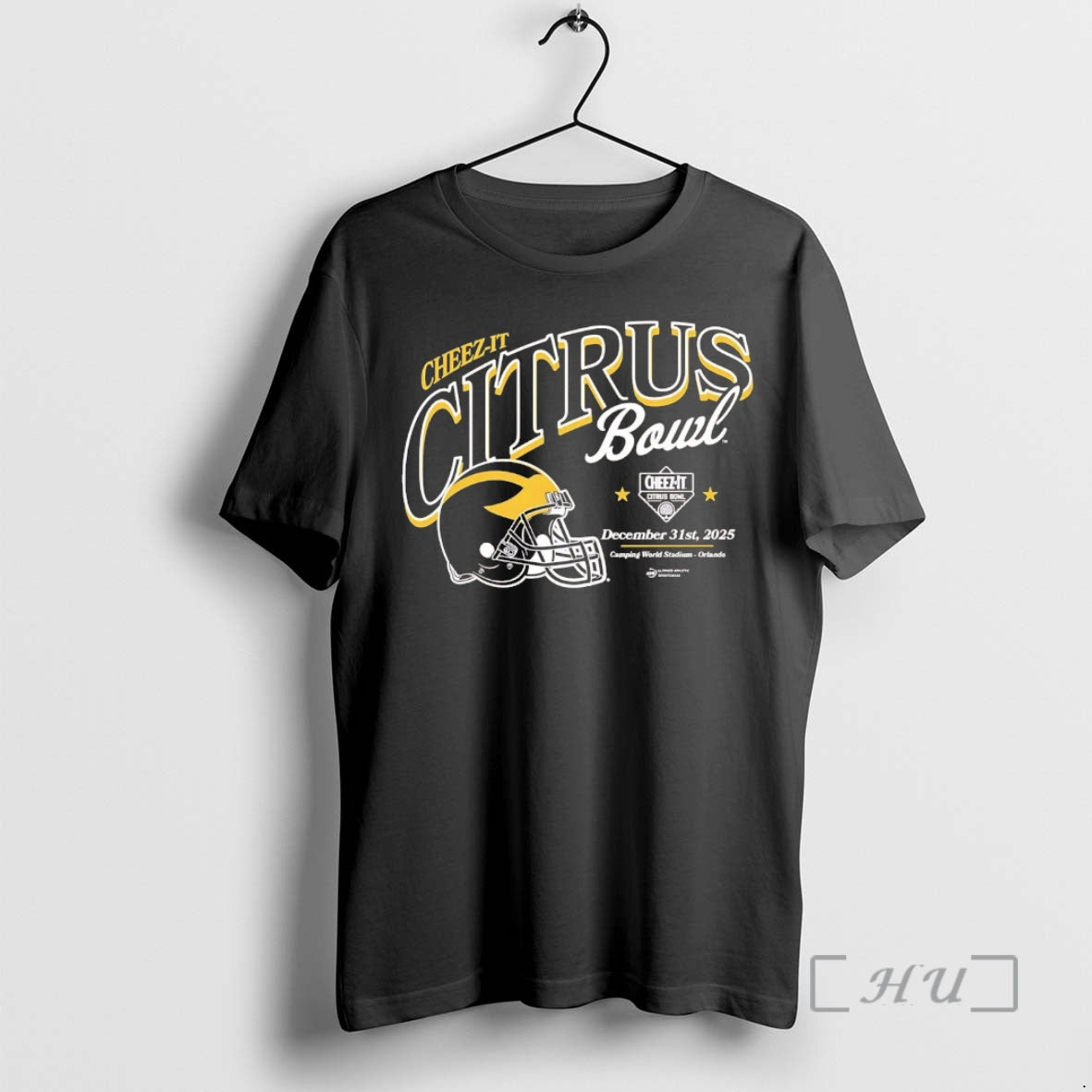Officials Michigan Wolverines 2025 Cheez It Citrus Bowl Helmet Chriast T-Shirts, Hoodie, Sweatshirt | PureTeeCo.com