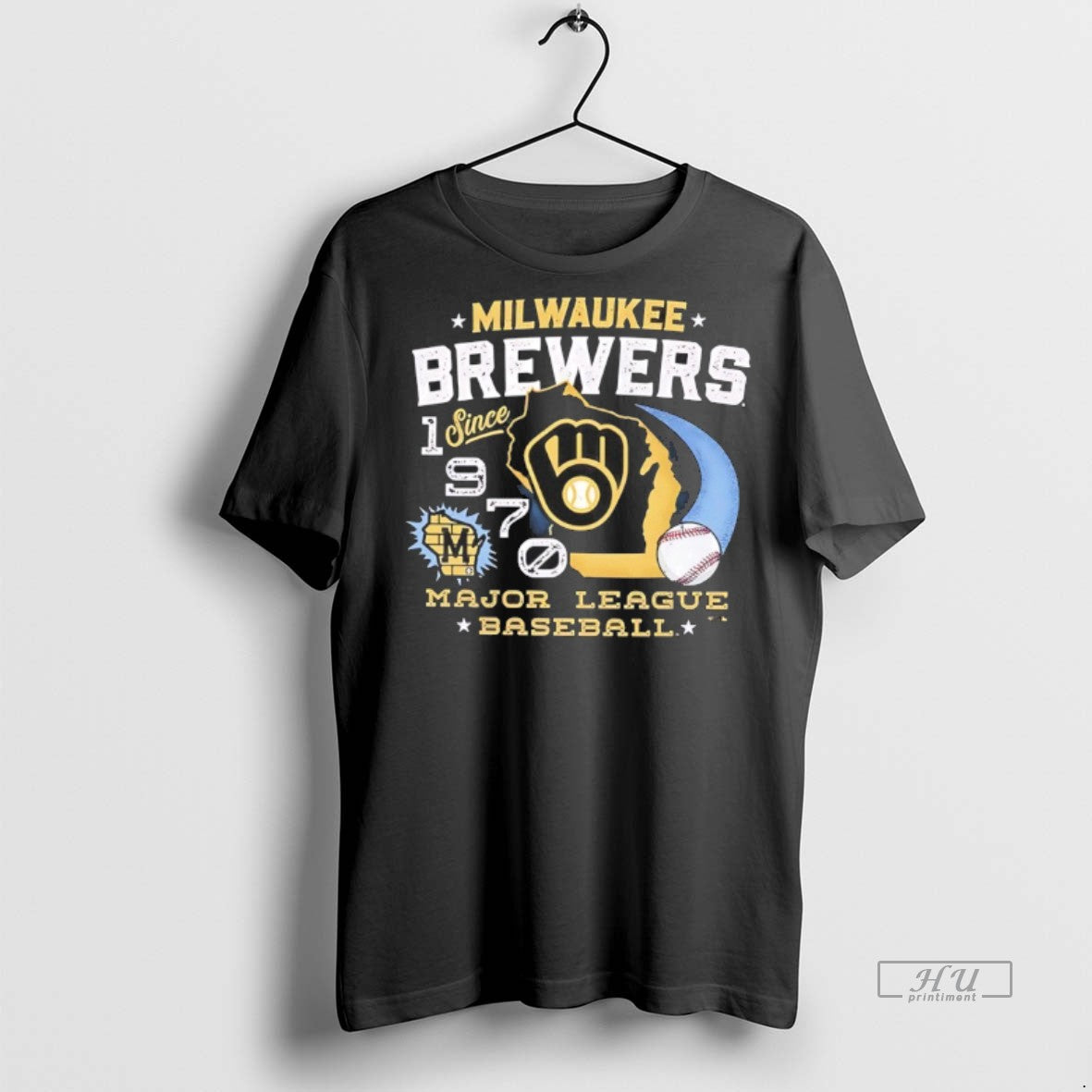 Officials Milwaukee Brewers Baseball 1970 National League Classic Shirt Sweater