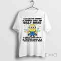Officials Minion I Live On The Corner Of Funny Street And Silly Road In Crazy T-Shirts, Hoodie, Sweatshirt | PureTeeCo.com