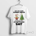 Officials Minion Got You Some Jumper Cables Since You Like To Start Shit Christmas Premium T-Shirts, Hoodie, Sweatshirt