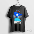 Officials Minnesota Strong State Outline Loon With Heart Logo T-Shirts, Hoodie, Sweatshirt | PureTeeCo.com
