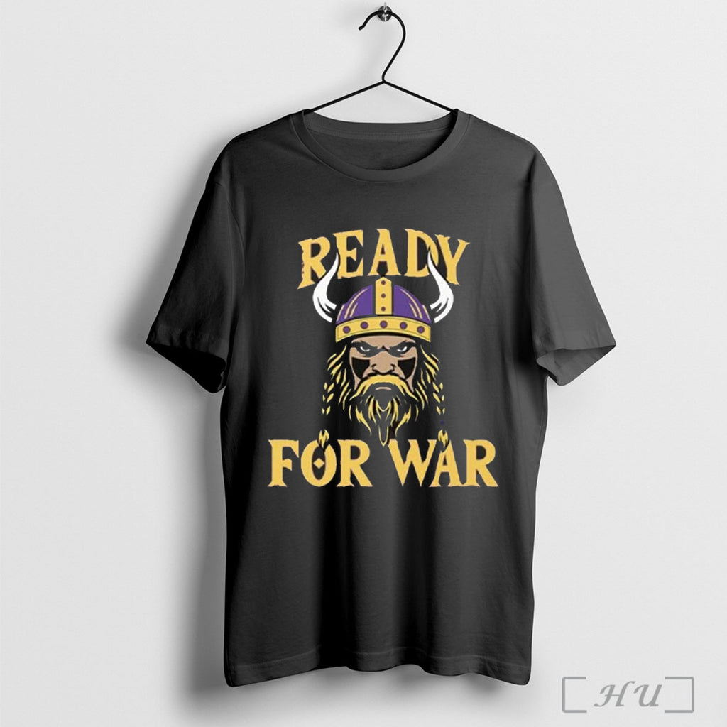 Officials Minnesota Vikings Ready For War 2025 T Shirt