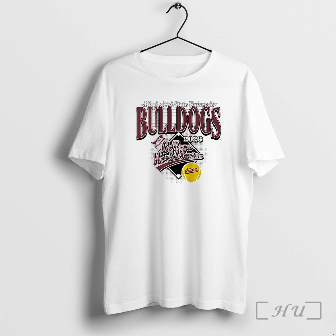 Officials Mississippi State University Bulldogs Ncaa Womens College World Series 2026 Softball Premium T Shirts