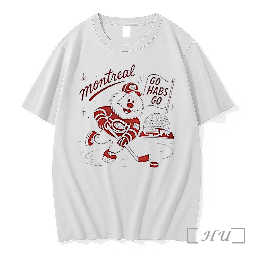 Officials Montreal Canadiens Montreal Character Skating Stick Biosphere Go Habs Go Premium T Shirts Sweater