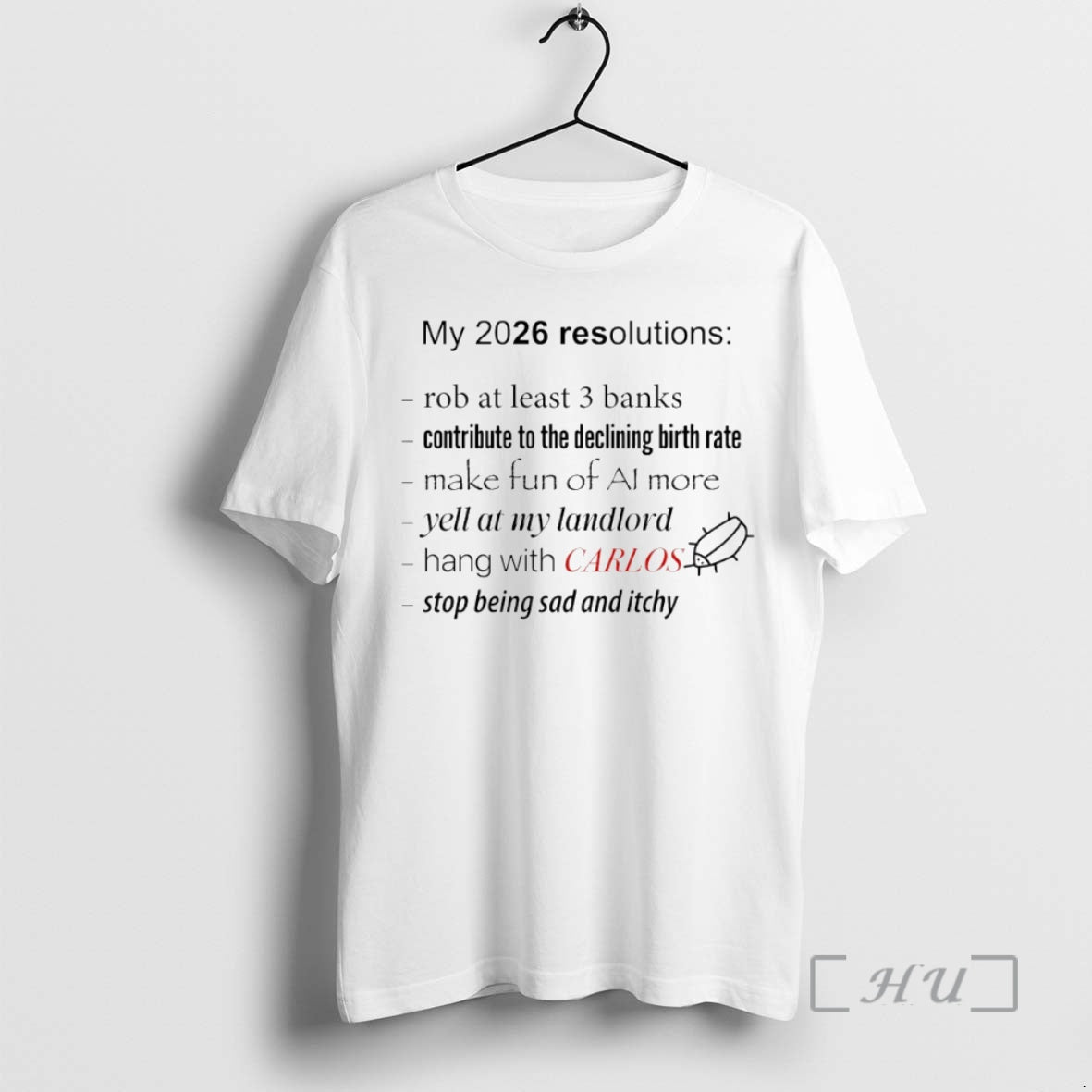 Officials My 2026 Resolutions Hang With Carlos Circle T-Shirts, Hoodie, Sweatshirt | PureTeeCo.com