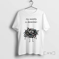 Officials My Anxiety In December Christmas Lights T-Shirts, Hoodie, Sweatshirt | PureTeeCo.com