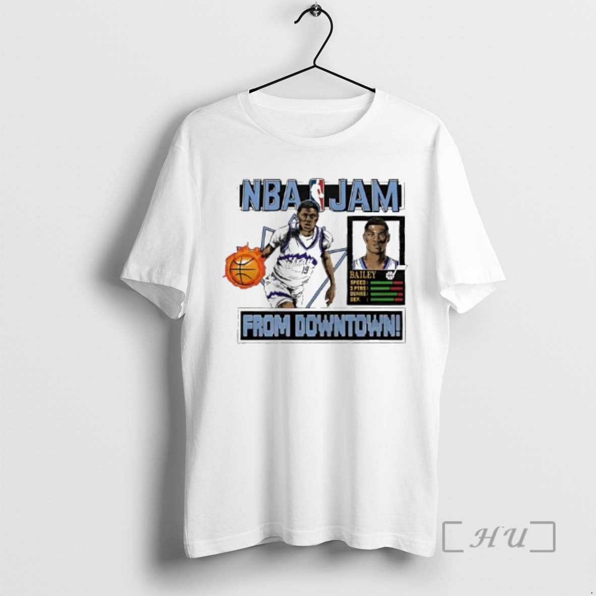 Officials Nba Jam Utah Jazz Ace Bailey From Downtown T-Shirts, Hoodie, Sweatshirt | PureTeeCo.com
