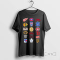 Officials Nhl 6 Starter Teams Logo Collage T-Shirts, Hoodie, Sweatshirt | PureTeeCo.com
